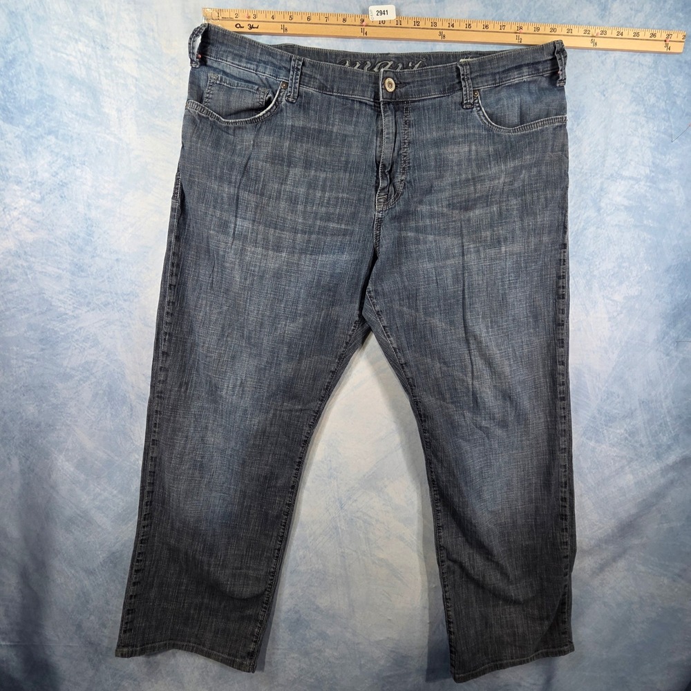 Mavi Matt Mid-Rise Bootcut Jeans Mens 40x32 Blue Denim Pants 0033710570